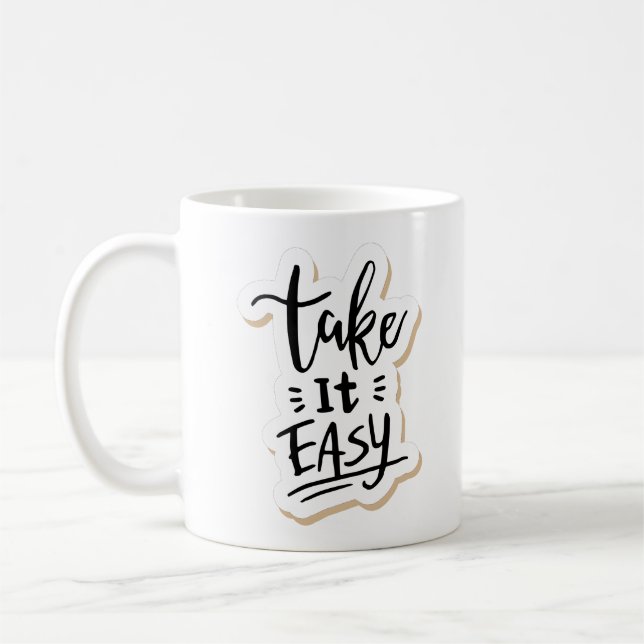 Caneca De Café leve com calma (Esquerda)