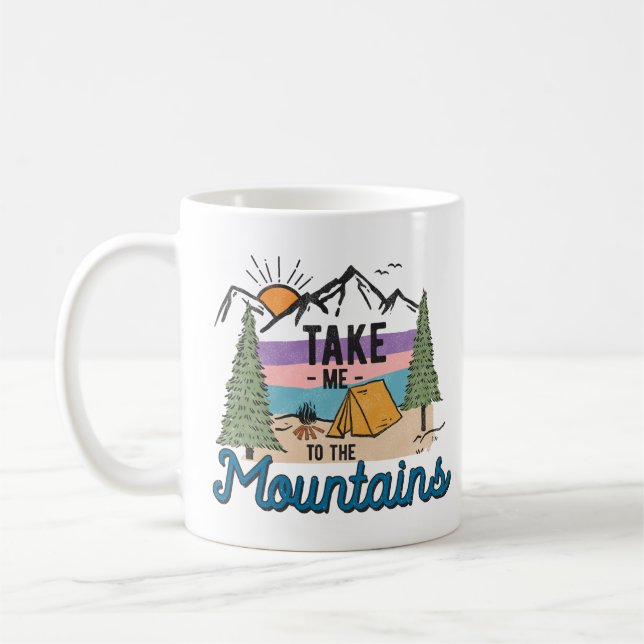 Caneca De Café Leve-Me Às Montanhas (Esquerda)