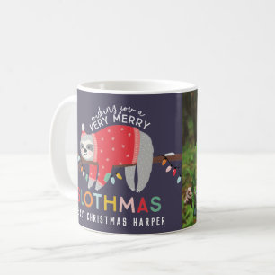 Caneca De Café Leve natalícia, brilhantes crianças divertidas e c