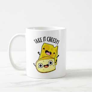 Caneca De Café Leve o Queijo Piada de Comida Divertida 
