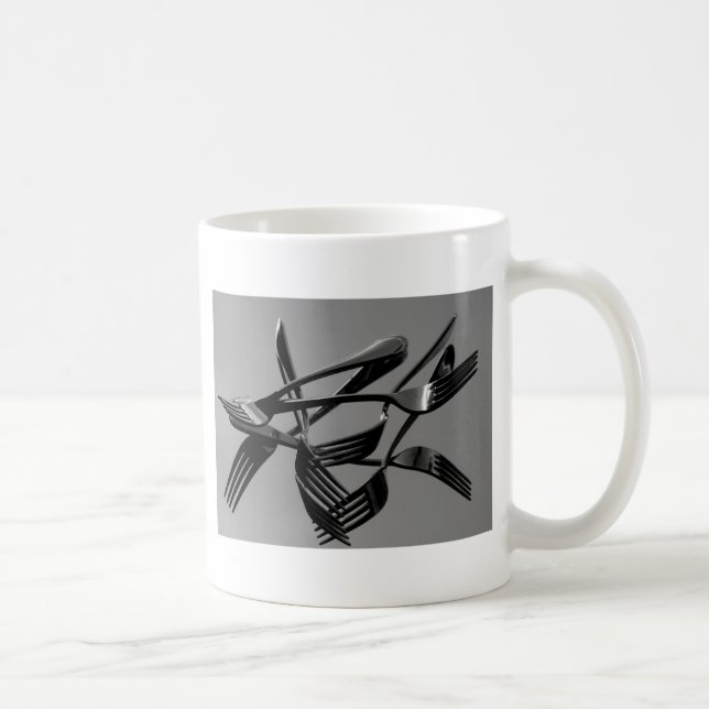 Caneca De Café Levitação de Garfo (Direita)