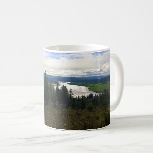 Caneca De Café Lewis & Clark River, OR (Frente Esquerda)