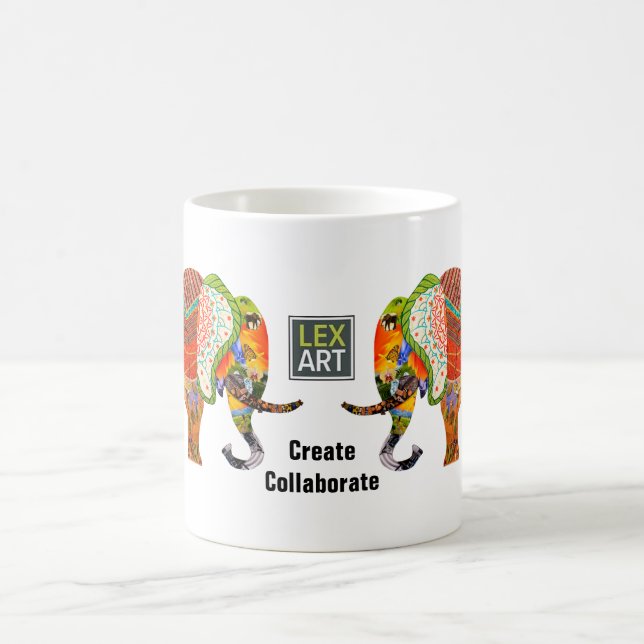 Caneca De Café LexArt Colabora Mug - Branco (Centro)