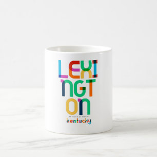 Caneca De Café Lexington Kentucky Meados do Século, Arte Pop,