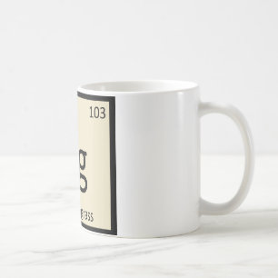 Caneca De Café Lg - Química da Erva-Cidreira Símbolo da Tabela Pe