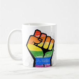 Caneca De Café LGBT - Bateria de café de resistência LGBT