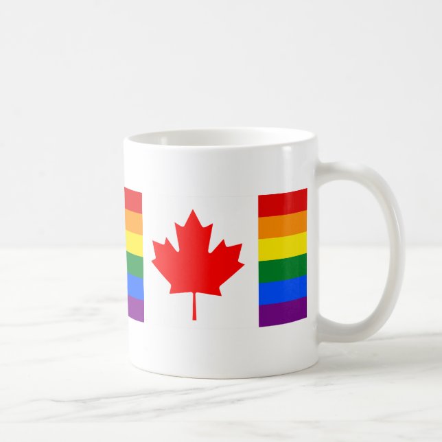 Caneca De Café LGBT Canadá (Direita)
