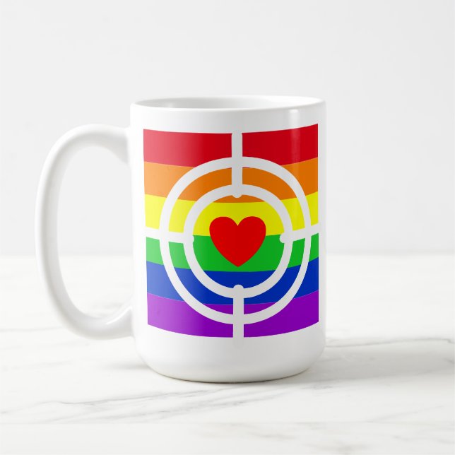 Caneca De Café #LGBT #love #orgulde #gay #liberdade #parada (Esquerda)