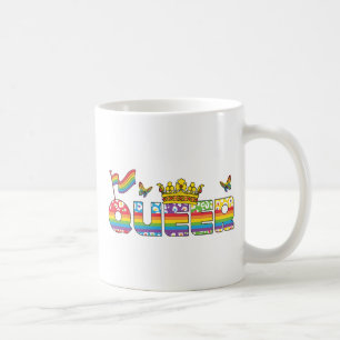 Caneca De Café LGBTQ - Fila - Cor arco-íris