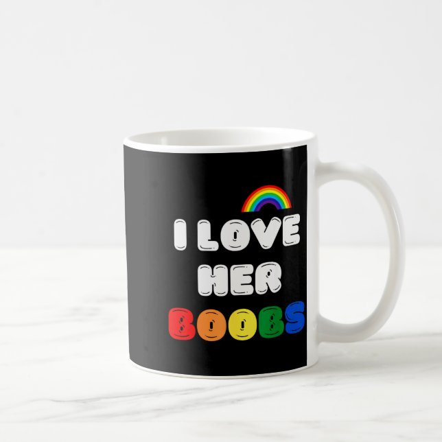 Caneca De Café Lgbtq+ Lesbian Matching Couples Compliment I Love  (Direita)