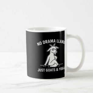 Caneca De Café Lhama Sem Drama Apenas Cabras E Yoga Animal Engraç