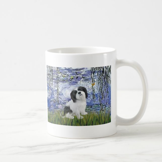Caneca De Café Lhasa Apso 2 - Lírios 6 (Direita)