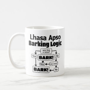 Caneca De Café Lhasa Apso Barking Logic