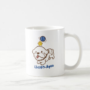 Caneca De Café Lhasa apso bubu e guagua de galinha