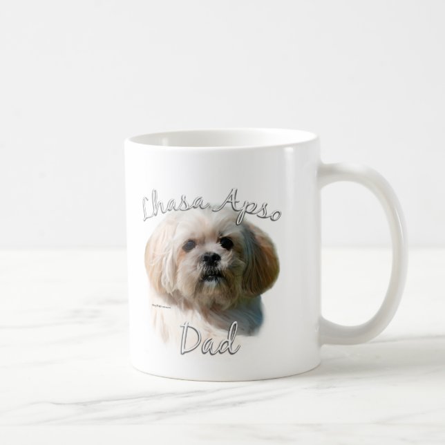 Caneca De Café Lhasa Apso Pai 2 (Direita)