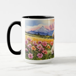 Caneca De Café Lhasa Apso Puppy Sunrise Combo Mug