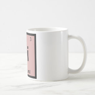 Caneca De Café Li - Química do Leberwurst Símbolo da Tabela Perió