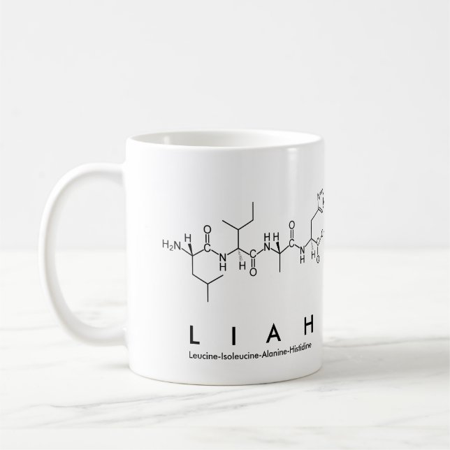 Caneca De Café Liah peptide name mug (Esquerda)
