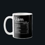 Caneca De Café LIAM Nutrition Funny Birthday Personking Name Gi<br><div class="desc">LIAM Nutrition Funny Birthday Personalised Name</div>