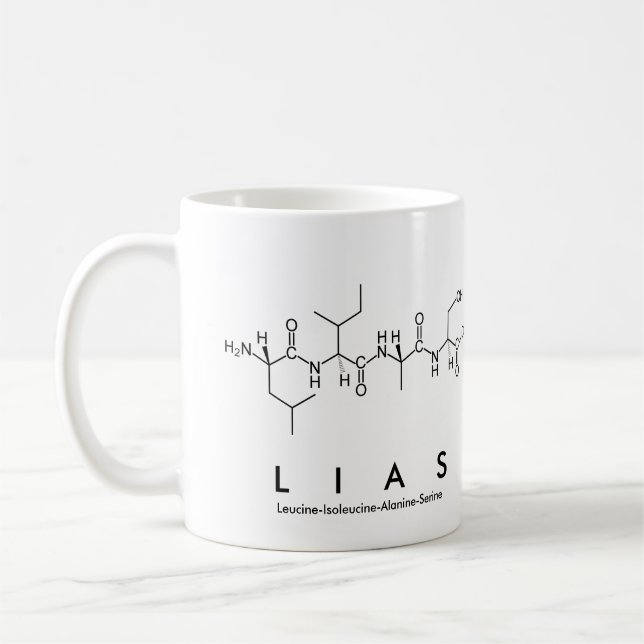 Caneca De Café Lias peptide name mug (Esquerda)