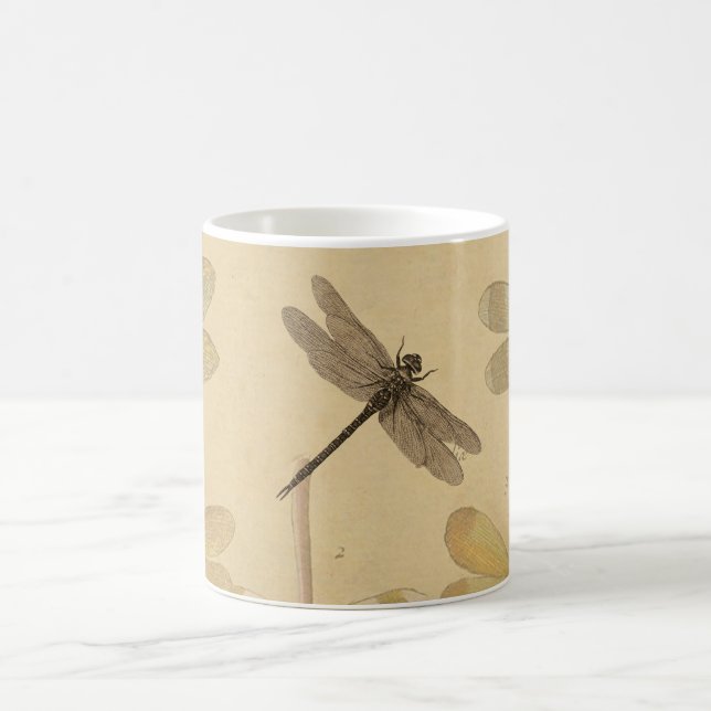 Caneca De Café Libélula Vintage Antiga Clássica Natureza (Centro)