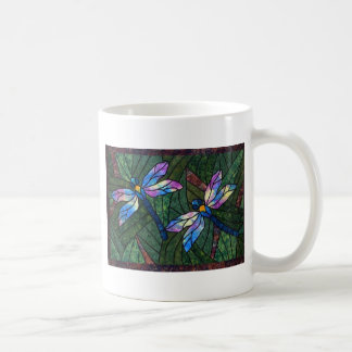 Caneca De Café Libélulas do vitral