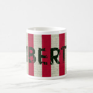 Caneca De Café Liberdade com bandeira