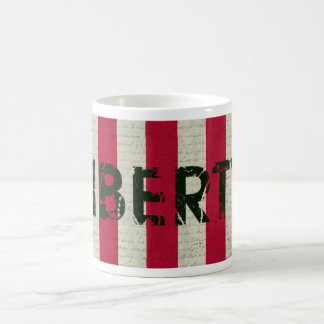 Caneca De Café Liberdade com bandeira