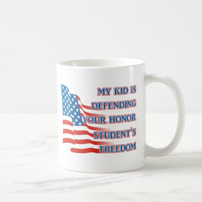 Caneca De Café Liberdade das Forças Armadas - Aluno Honrado Mug (Direita)