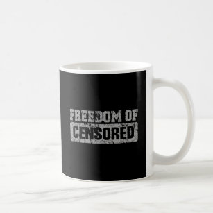 Caneca De Café Liberdade de expressão talvez não