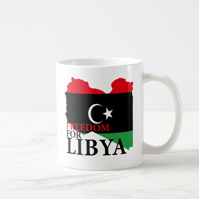 Caneca De Café Liberdade de Líbia (Direita)