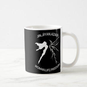 Caneca De Café Liberdade de vida iraniana feminista Vintage Jin J