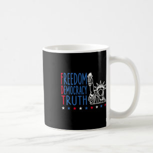Caneca De Café Liberdade Democracia Verdade Patriótico Bandeira d