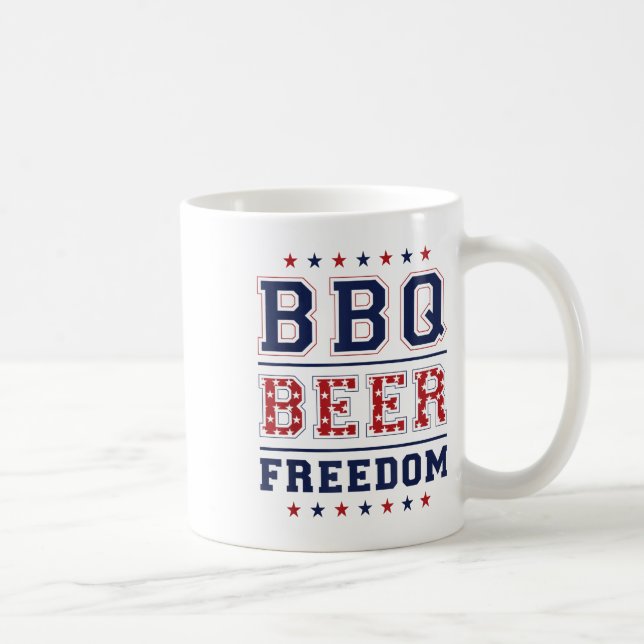 Caneca De Café Liberdade do Beer do churrasco _1 (Direita)