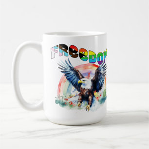 Caneca De Café Liberdade - Feliz Orgulho LGBTQIA+