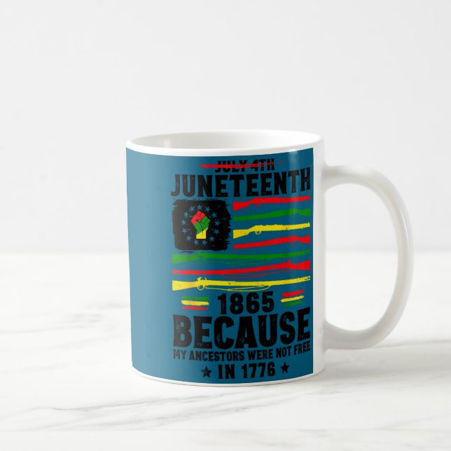 Caneca De Café Liberdade Juneteenth 1865 direitos orgulho negro a (Direita)