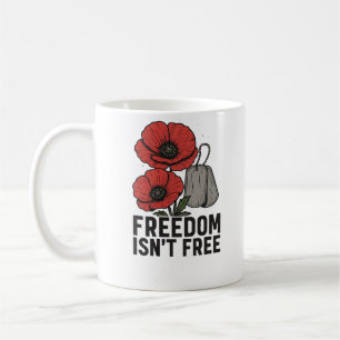 Caneca De Café Liberdade não é livre - tributo popular memorial