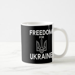 Caneca De Café Liberdade para a Ucrânia Brasão de Armas Ucraniano