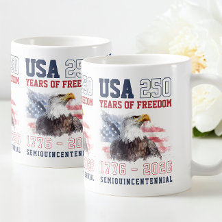 Caneca De Café Liberdade Patriótica 250º Aniversário da América