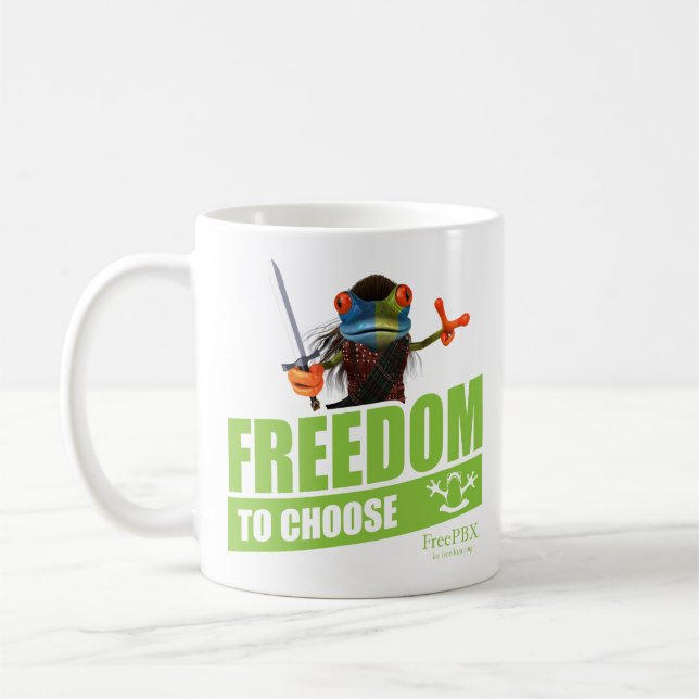 Caneca De Café Liberdade PBX Livre para escolher Mug (Esquerda)