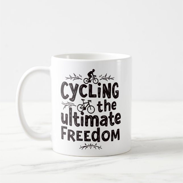 Caneca De Café Liberdade Suprema: Ciclismo com Estilo (Esquerda)