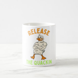 Caneca De Café Libere O Quackin Duck Gym Bodybuilder