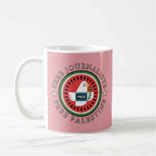 Caneca De Café Libertando Jounalistas da Palestina