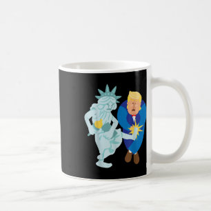 Caneca De Café Liberty Kicks Trump 2020 Eletion Anti Donald Demo