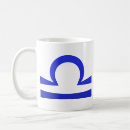Caneca De Café Libra em Azul