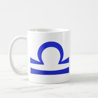 Caneca De Café Libra em Azul