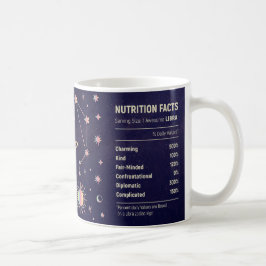 Caneca De Café Libra Fala em nutrição Engraçada Estrelas do Horos