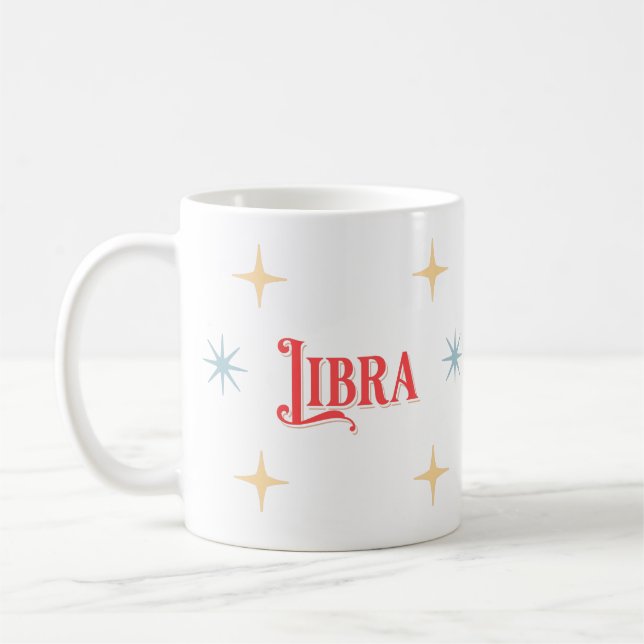 Caneca De Café Libra - Sinal Astrológico Café Mug (Esquerda)