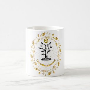 Caneca De Café Libra Zodíaco Luxo Estética Estrelas Arte