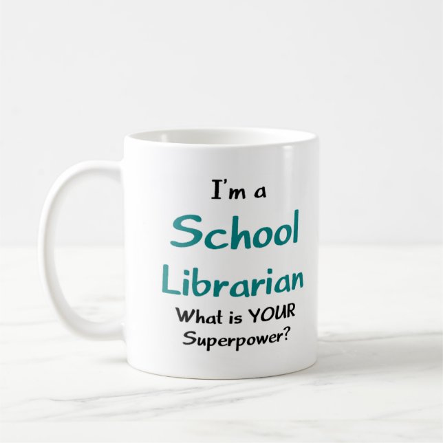 Caneca De Café librarian school (Esquerda)
